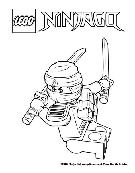 coloring page ninja kai