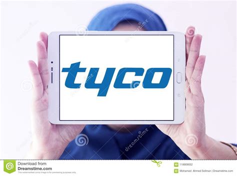 tyco international company logo editorial photography image  logo vector