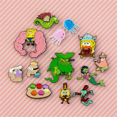 my collection of spongebob pins pinz