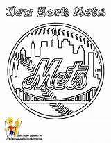 Mets Coloring York Pages Baseball Mlb Logo Team Cubs Mascot Chicago Teams Sports Yankees Kids Colouring Sheets Yescoloring Print Yankee sketch template