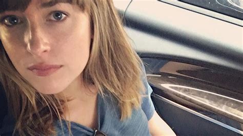 dakota johnson shares seriously suggestive selfie after fifty shades wraps entertainment tonight