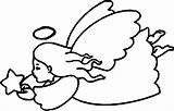 Angel Star Coloring Wecoloringpage sketch template