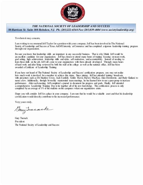 national honor society recommendation letter hamiltonplastering