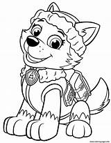 Everest Coloring Patrol Paw Pages Printable sketch template