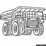 Coloring Truck Pages Trucks Dump Printable Kids Drawing Monster Fire Mining Boys Ice Cream Digger Color Sheets Garbage Diggers Backhoe sketch template