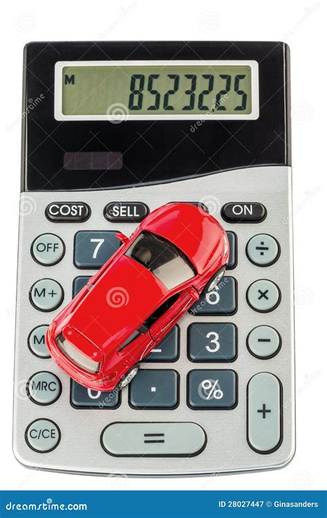 car  calculator stock image image  increase allowance