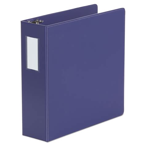universal deluxe  view  ring binder  label holder  rings  capacity    navy