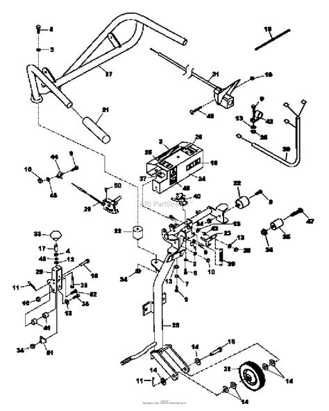 bunton bobcat ryan  jr sodcutter honda  parts diagram  handlebar assembly