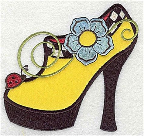 flower shoe applique embroidery design annthegran embroidery flowers