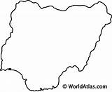 Nigeria Outline Africa Map Maps State Countrys Webimage Worldatlas sketch template