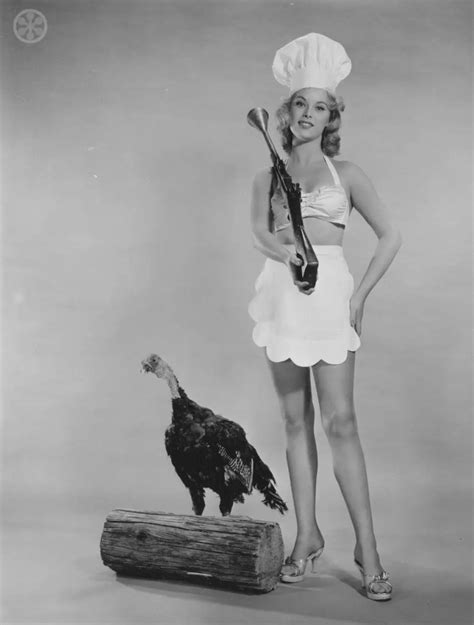 Turkey And Breasts Vintage Hollywood Thanksgiving Pinups