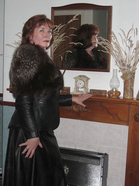 Mistress Margaron 2 Leather Dress Women Beautiful Old Woman Mistress