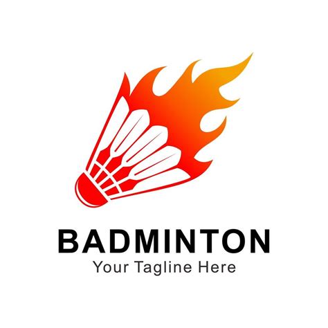 badminton shuttlecock logo  vector art  vecteezy