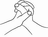 Hands Coloring Pages Open Drawing Praying Clipartmag Step Sheets sketch template