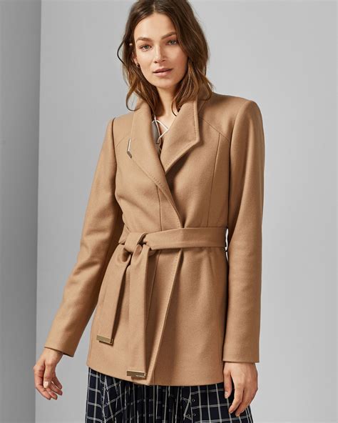 drytaa coat belted wrap coat coats  women