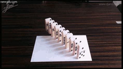 domino illusion gif find share  giphy