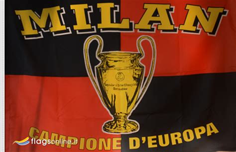 milan historical champion flag