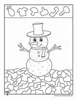 Snowman Woojr Activity Erzieherin Vorschule Puzzles Basteln Woo sketch template
