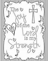 Lord Strength Jesus Verse sketch template