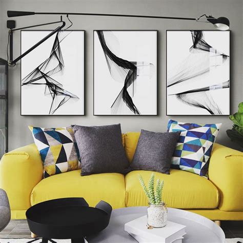 black white wall art living room pictures wall art canvas painting