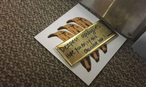 man gets note chocolate after complaining about neighbor