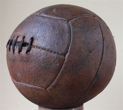 vintage leather football  panel  lace hole  soccer ball