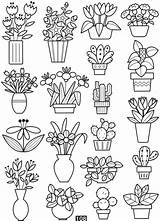 Coloring Pages Doodle Flower Doodles Drawings Garden Drawing Flowers Colouring Books Kaktus Mini Illustration Easy Embroidery Kritzelei Tattoo Choose Board sketch template