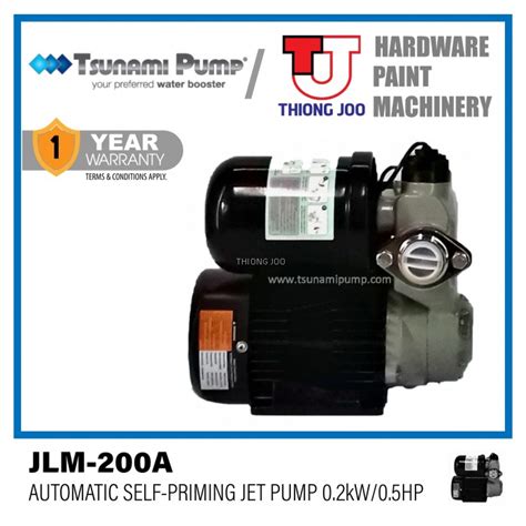 tsunami jlm  automatic  priming jet pump