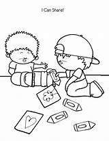 Coloring Sharing Helping Pages Others Children Kids Color School Bible Drawing Printable Sunday Serving People Colouring Kindness Preschool Hands Activities sketch template