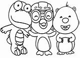 Pororo Coloring Pengiun Pages Little sketch template
