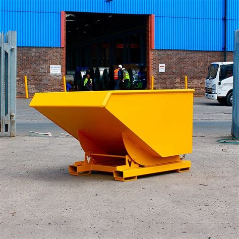 forklift tipping skips storage systems  equipment