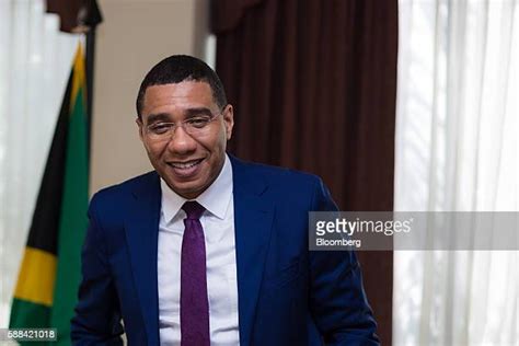 Jamaican Prime Minister Andrew Holness Interview Photos And Premium