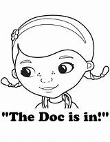 Doc Mcstuffins Coloring Pages Doctor Sheets Clipart Printable Kids Colouring Easy Birthday Read Library Comments sketch template