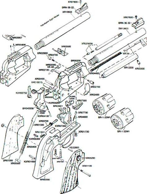 parts list ruger single   bisley revolver