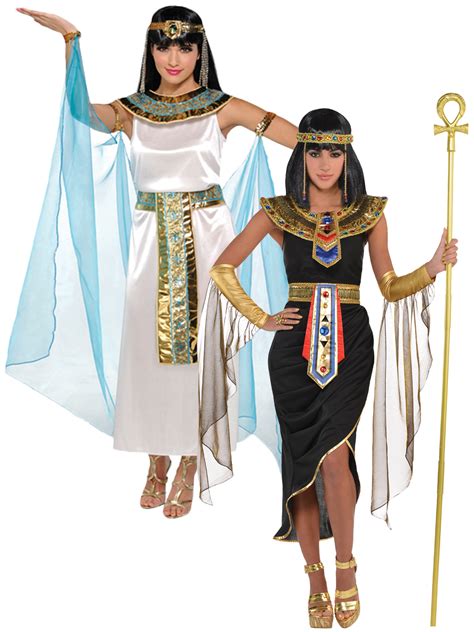 Adult Cleopatra Costume Egyptian Queen Greek Goddess Fancy Dress Ladies
