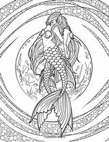 Mythical Realistic Fenech Selina Sirenas Mystical Myth Mermaids Getdrawings Fairies Elves Relajarse Fae Farben Malbuch Malen Schablonen Scherenschnitt Meerjungfrau Bleistift sketch template