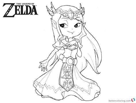 cute zelda coloring pages  printable coloring pages