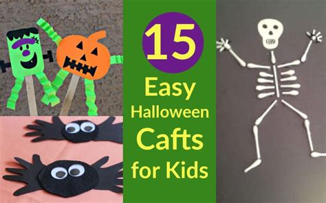 easy halloween crafts  kids happiness