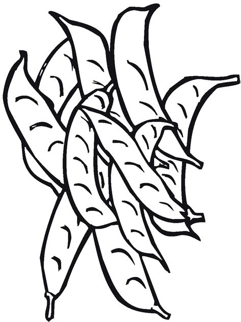 green bean coloring page coloring home