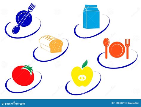 food symbols stock vector illustration  eating object