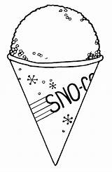 Cone Snow Clipart Clip Coloring Cones Pages Drawing Printable Cliparts Draw Snocone Sheet Colouring Ice Cream Library Getdrawings Crafts Designs sketch template