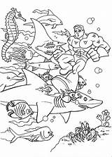 Aquaman Coloring Pages Beautiful Kids sketch template