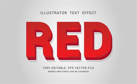 red bold text effect   vectors clipart graphics vector art