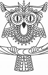 Seniors Visually Impaired Owls Relaxation Mintz 1560 Dxf sketch template