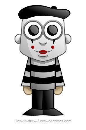 mime drawing sketching vector