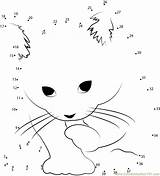 Cat Connect Dot Dots Small Kids Cats Printable Worksheet Animals Connectthedots101 Online Worksheets sketch template