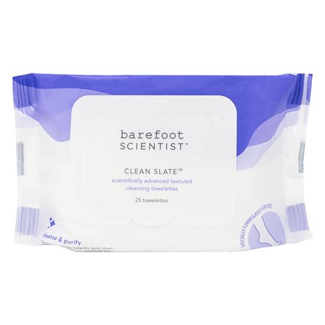 foot cleansing wipes clean slate barefoot scientist