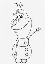 Olaf Snowman sketch template