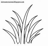 Mewarnai Tanaman Sketsa Rumput Tumbuhan Hitam Sayuran Mysha sketch template