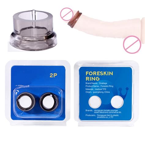 2pcs Male Foreskin Resistance Complex Ring Sex Time Delay Lock Loop
